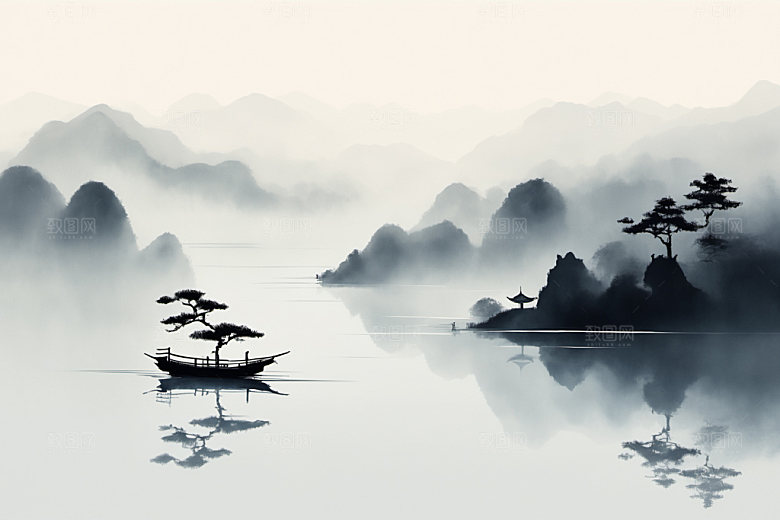 水墨写意高清装饰画