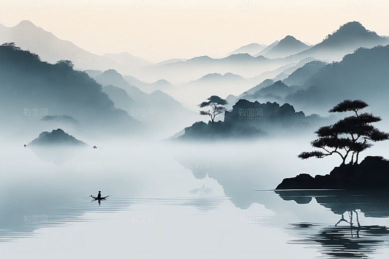 水墨国画写意装饰画