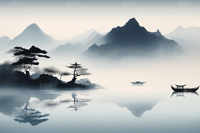 水墨意境写意装饰画