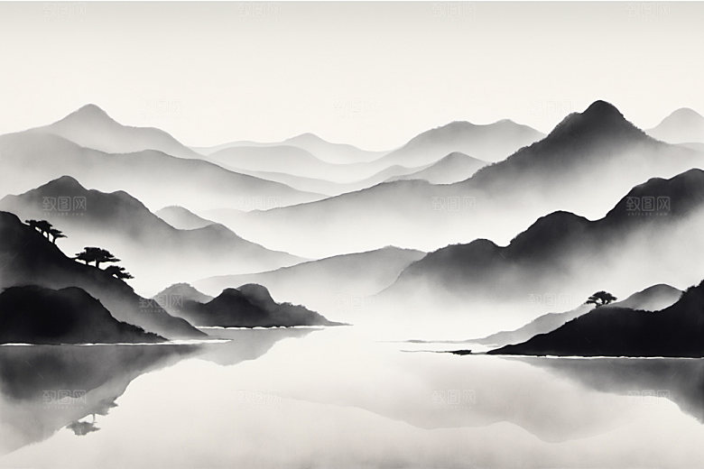水墨写意高清装饰画