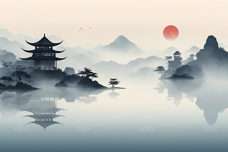 水墨写意意境装饰画