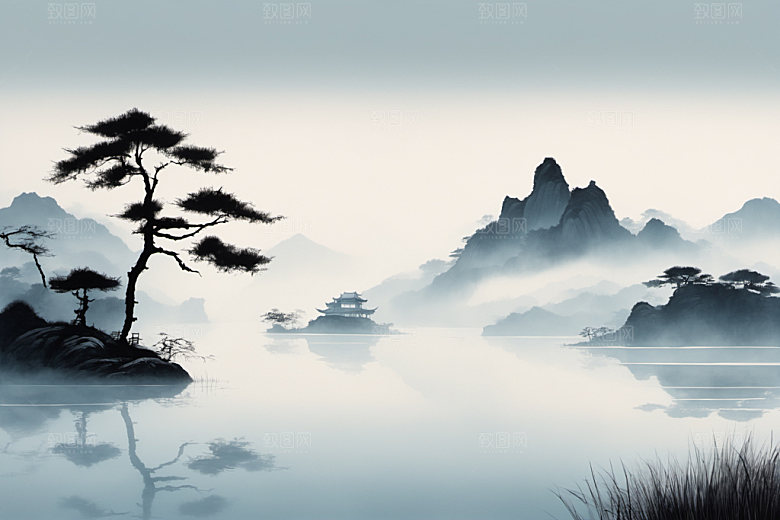 水墨写意高清装饰画