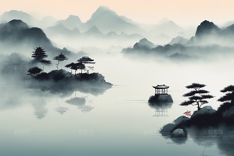 水墨高清中国风装饰画