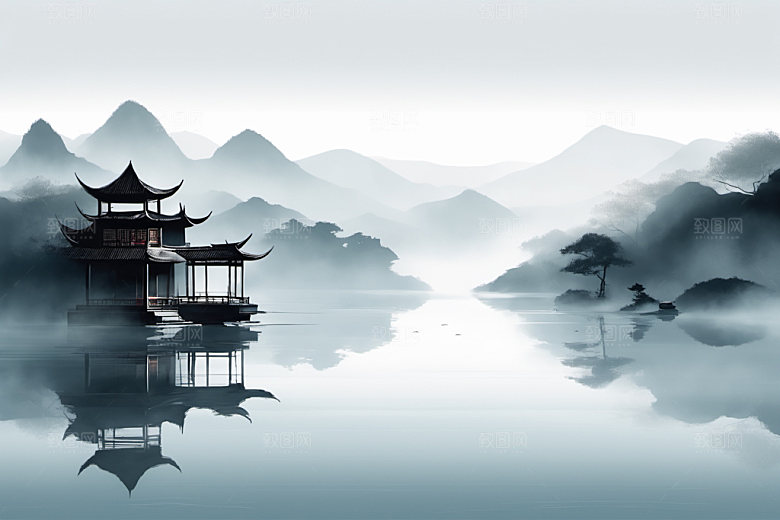 水墨高清中国风装饰画