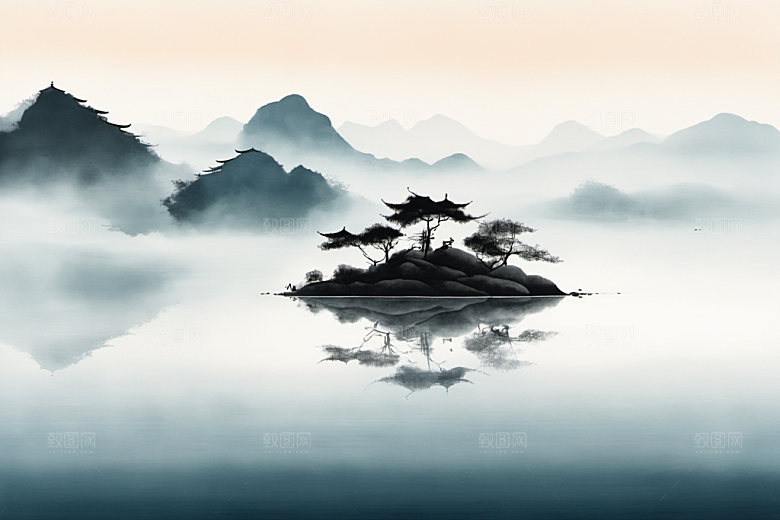 水墨高清中国风装饰画