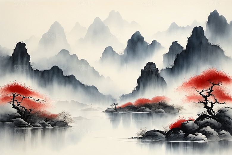 水墨中国风国画装饰画