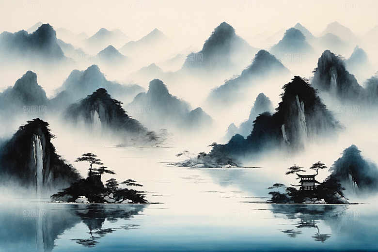 水墨中国风国画装饰画