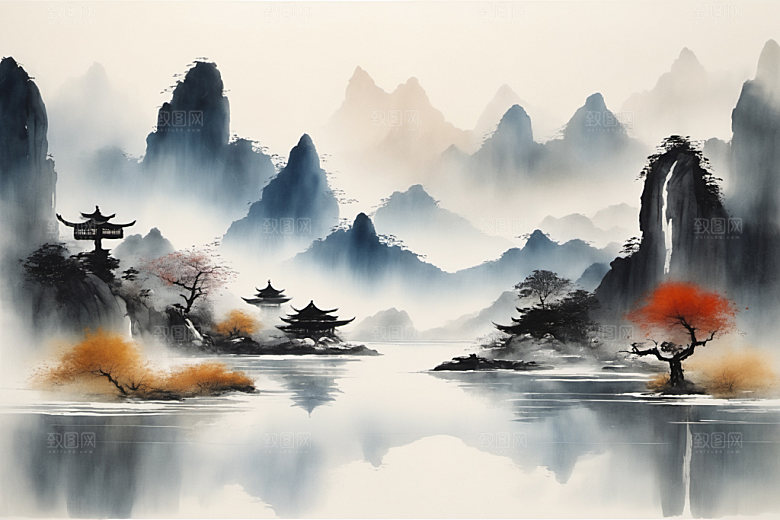 水墨中国风国画装饰画