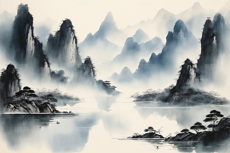 水墨写意意境装饰画