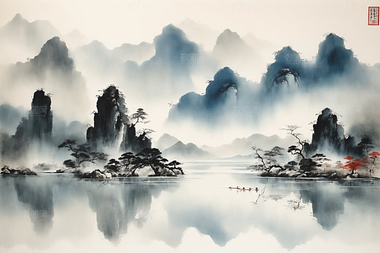 水墨中国风意境装饰画