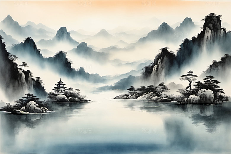 水墨高清写意装饰画