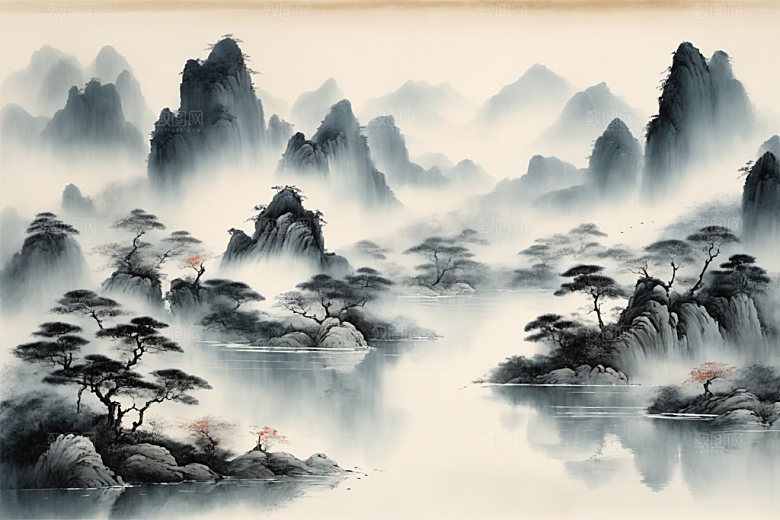 水墨高清写意装饰画