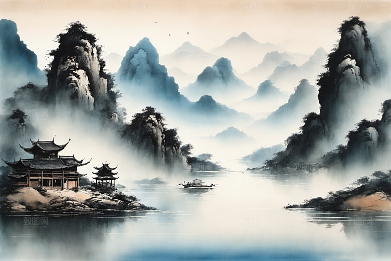 水墨意境高清装饰画