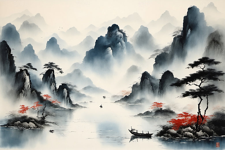水墨写意高清装饰画