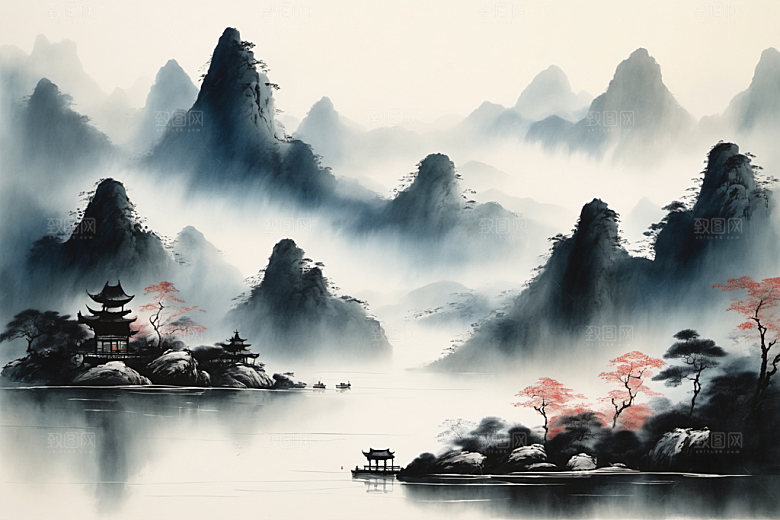 水墨国画写意装饰画
