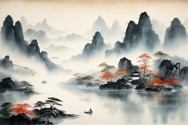 水墨写意高清装饰画