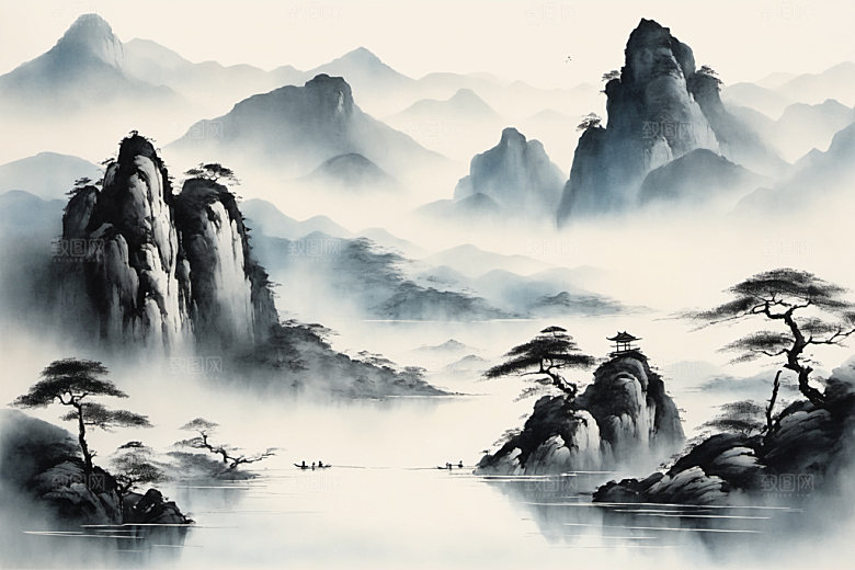 水墨中国风意境装饰画