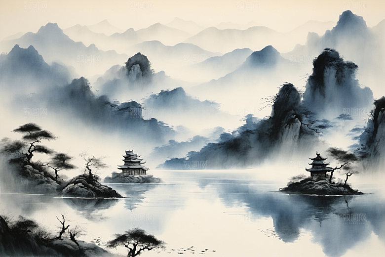 水墨写意高清装饰画