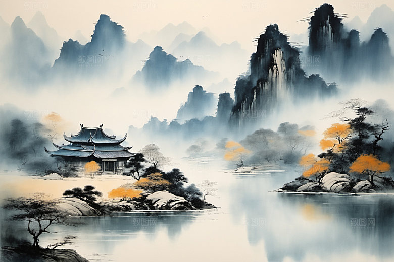 水墨写意意境装饰画