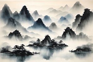 水墨中国风国画装饰画