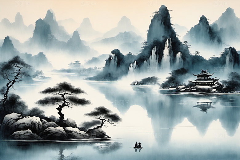 水墨高清写意装饰画