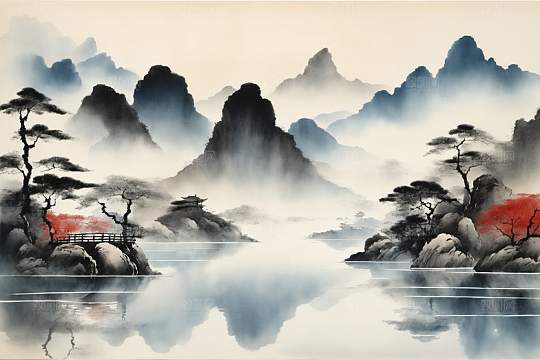 水墨中国风国画装饰画