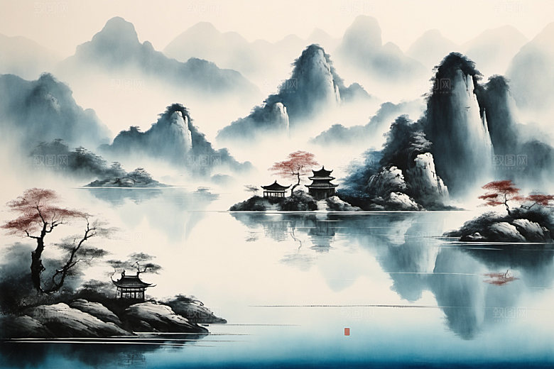 水墨意境写意装饰画