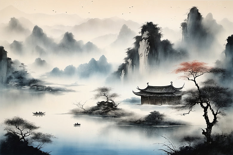 水墨中国风国画装饰画