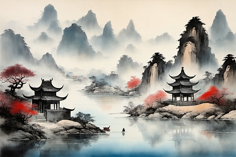水墨高清唯美装饰画