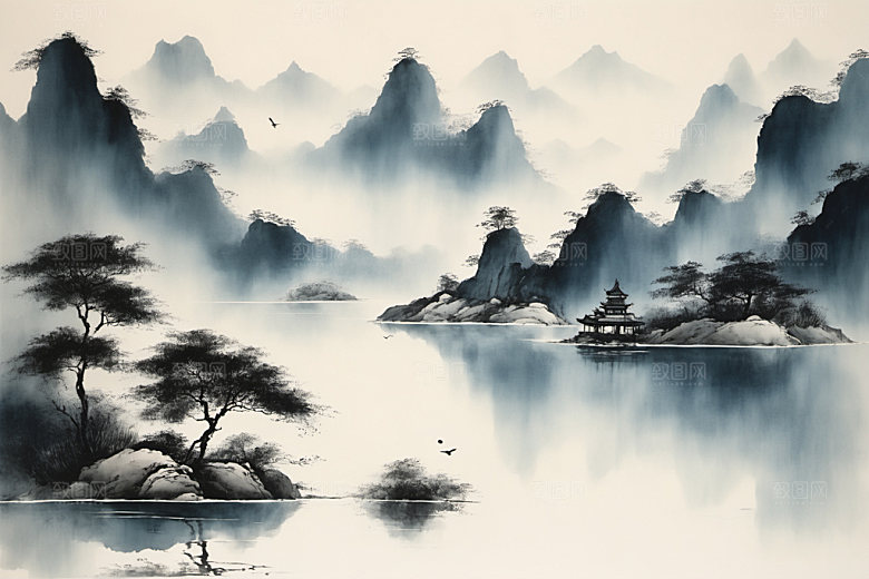 水墨写意高清装饰画