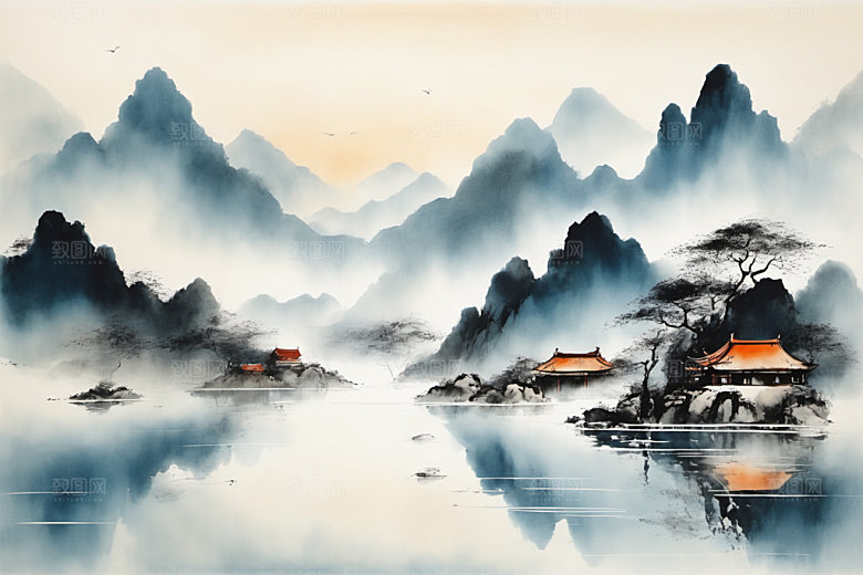 水墨意境高清装饰画