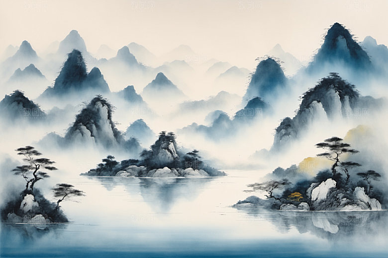 水墨意境唯美装饰画