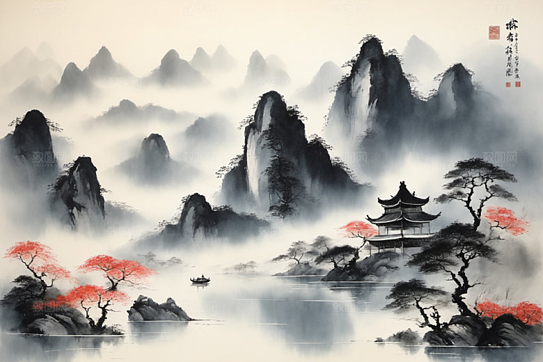 水墨国画写意装饰画