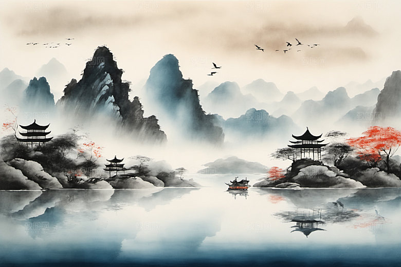水墨中国风高清装饰画