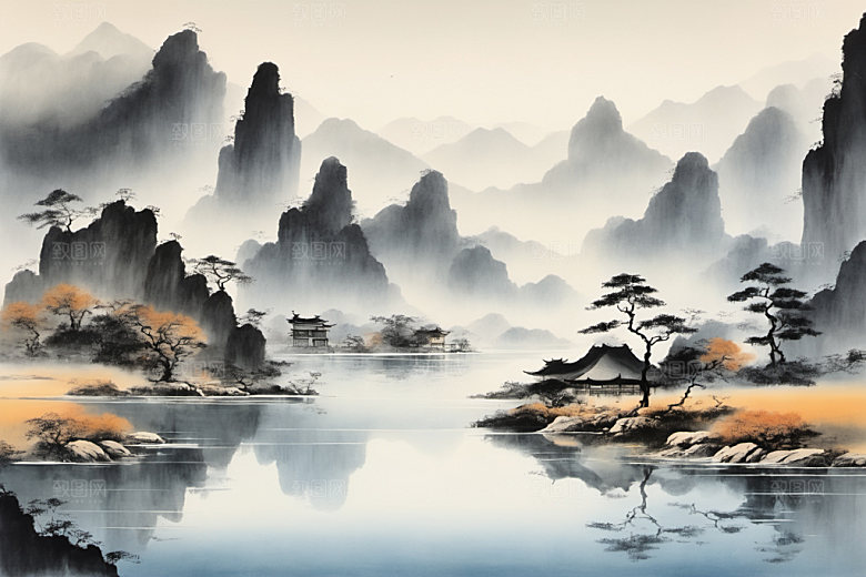 水墨高清中国风装饰画