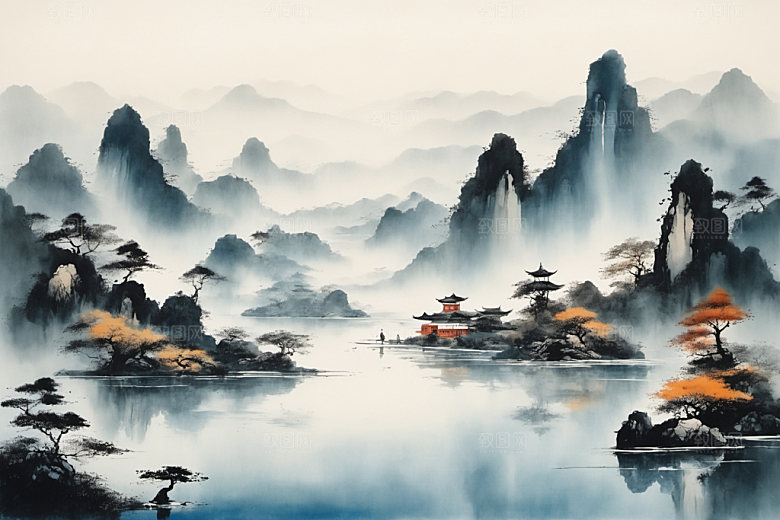 水墨国画中国风装饰画