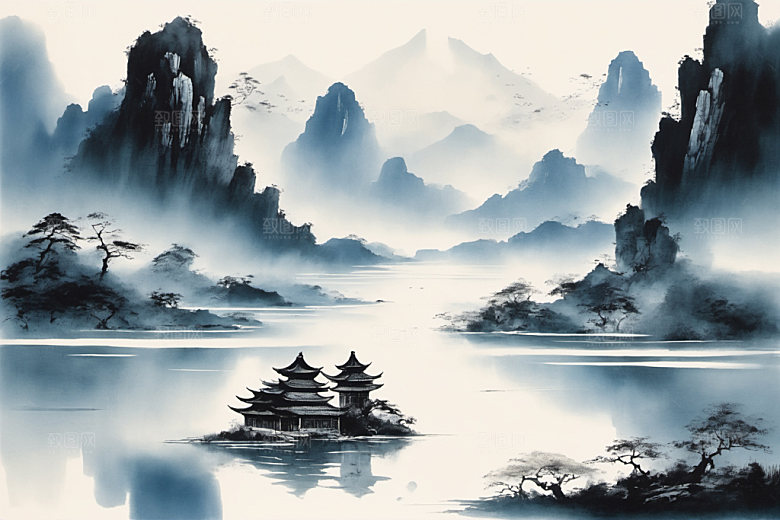 水墨意境中国风装饰画