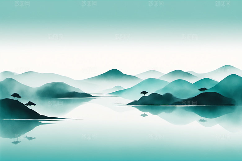 水墨写意国画装饰画
