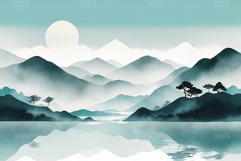 水墨意境中国风装饰画