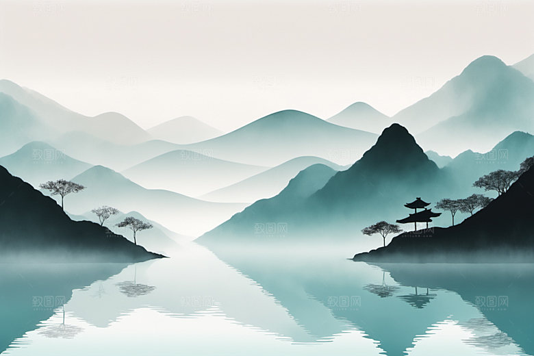 水墨写意意境装饰画