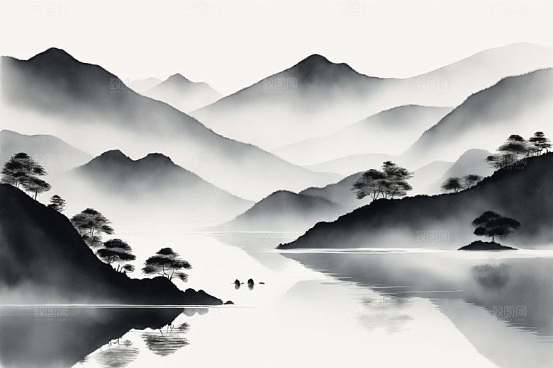 水墨高清中国风装饰画