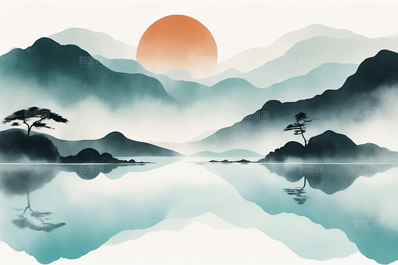 水墨意境中国风装饰画