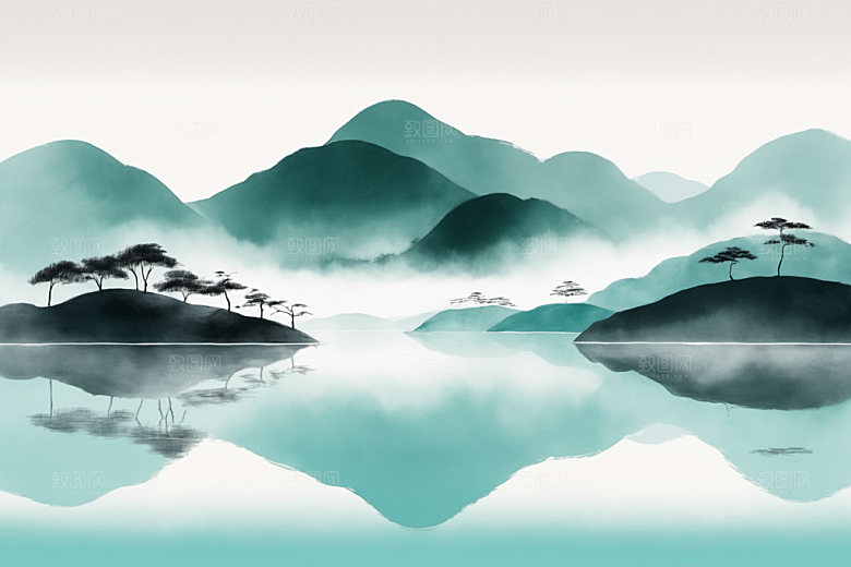 水墨写意中国风装饰画