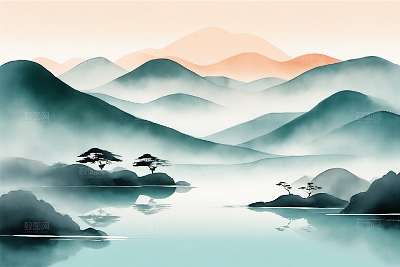 水墨中国风国画装饰画