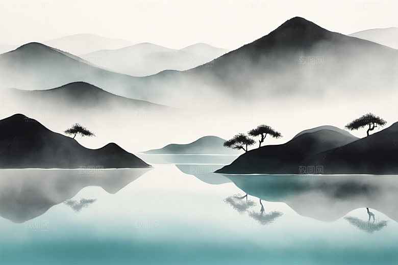 水墨写意高清装饰画