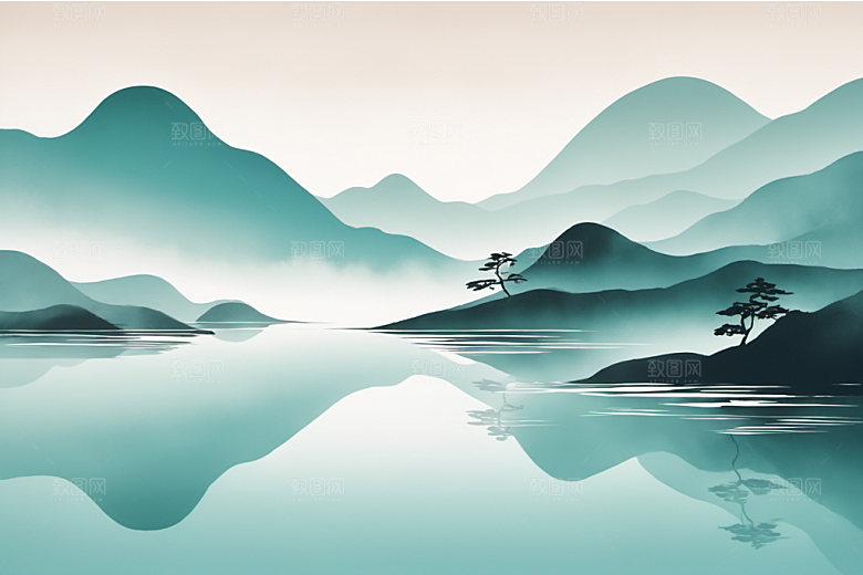 水墨国画中国风装饰画