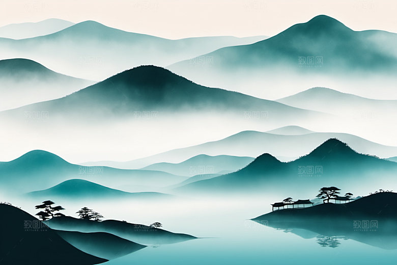 水墨中国风高清装饰画