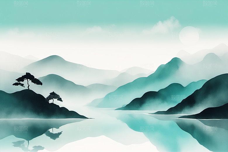 水墨意境写意装饰画