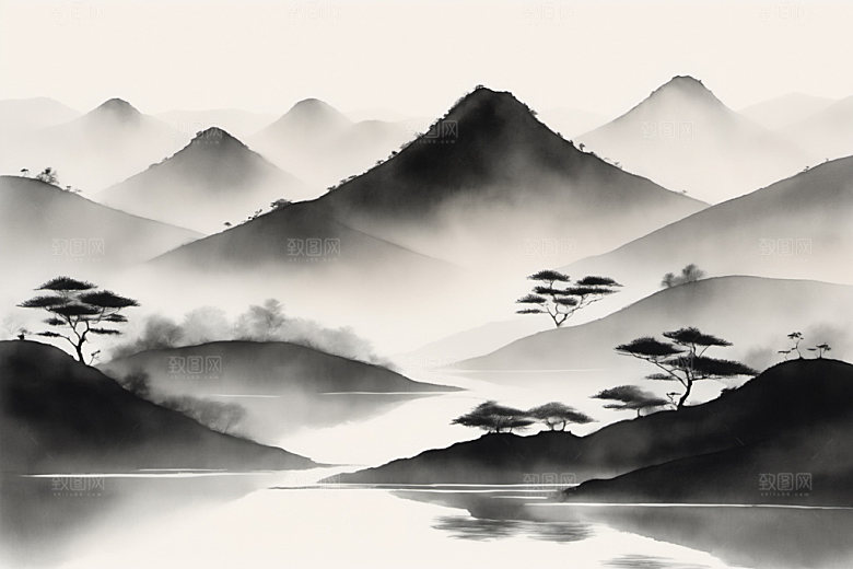 水墨意境写意装饰画