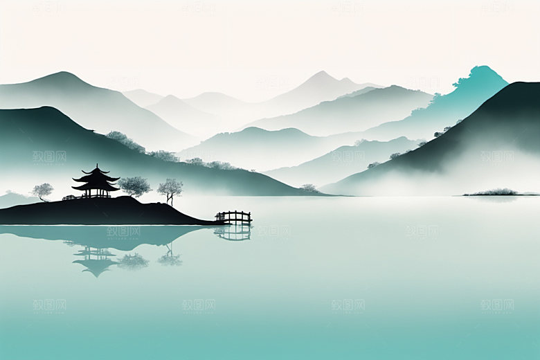 水墨高清写意装饰画